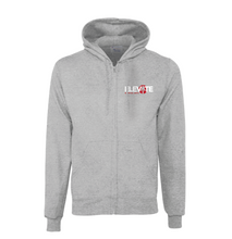Load image into Gallery viewer, ELEVATE Core Full-Zip Hoodie in Grey Htr