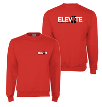 Load image into Gallery viewer, ELEVATE Core Crew Sweatshirt in Red